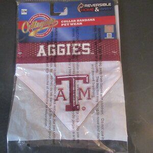 Pet Wear Collar Bandana Aggies Reversible Size Small NEW